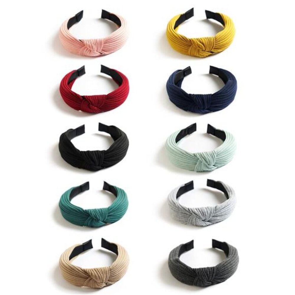 Women Girls Wide Headbands Knot Turban Hair Band Elastic Fashion Hair Accessorie